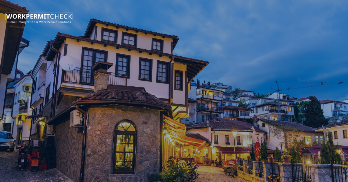 What are the language requirements for a North Macedonia work permit?