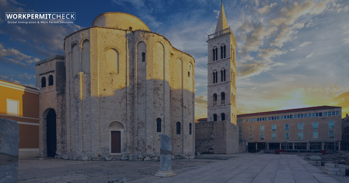 What is the role of the Croatian Employment Service (CES) in issuing work permits?