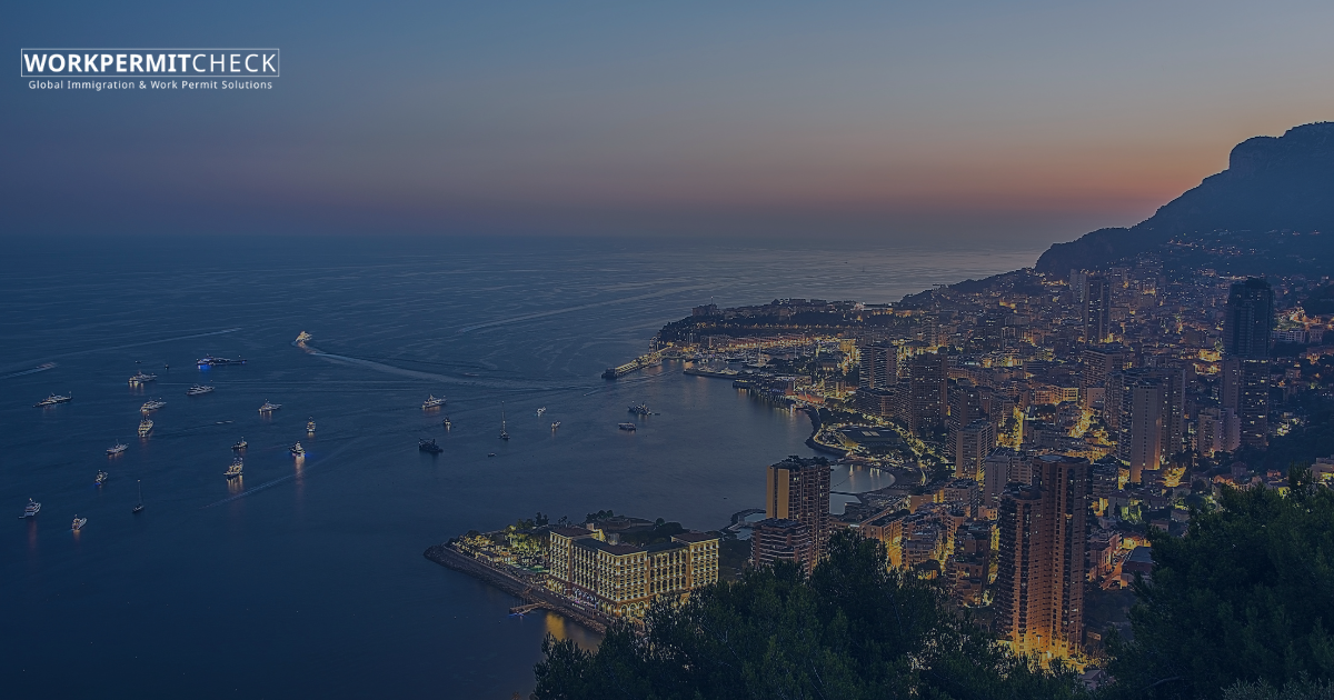 What is the process for obtaining a professional card in Monaco?