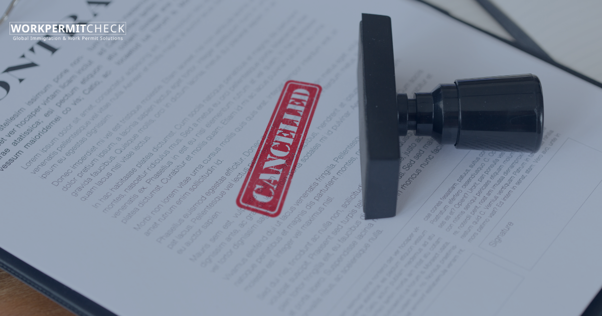 Can a Russian work permit be cancelled or revoked?